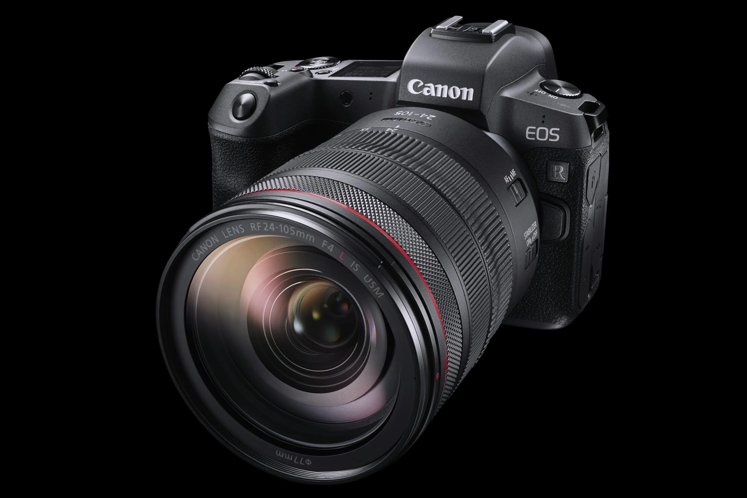 Canon Objektiv RF 24-105mm F4L is USM Lens Zoomobjektiv Teleobjektiv passend für Kameras der EOS R-Serie (77mm Filtergewinde, Bildstabilisator, Nano USM Motor, Witterungsschutz), schwarz
