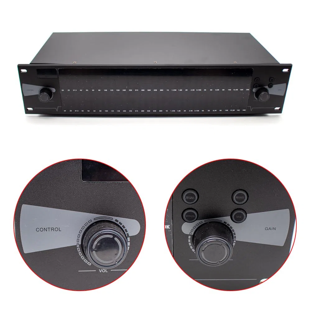 EQ-888 2HE Dual Spectrum Audio-Equalizer, Digital 31 Bands Audio Digital Effect DSP Equalizador Processor Stage KTV Sound System