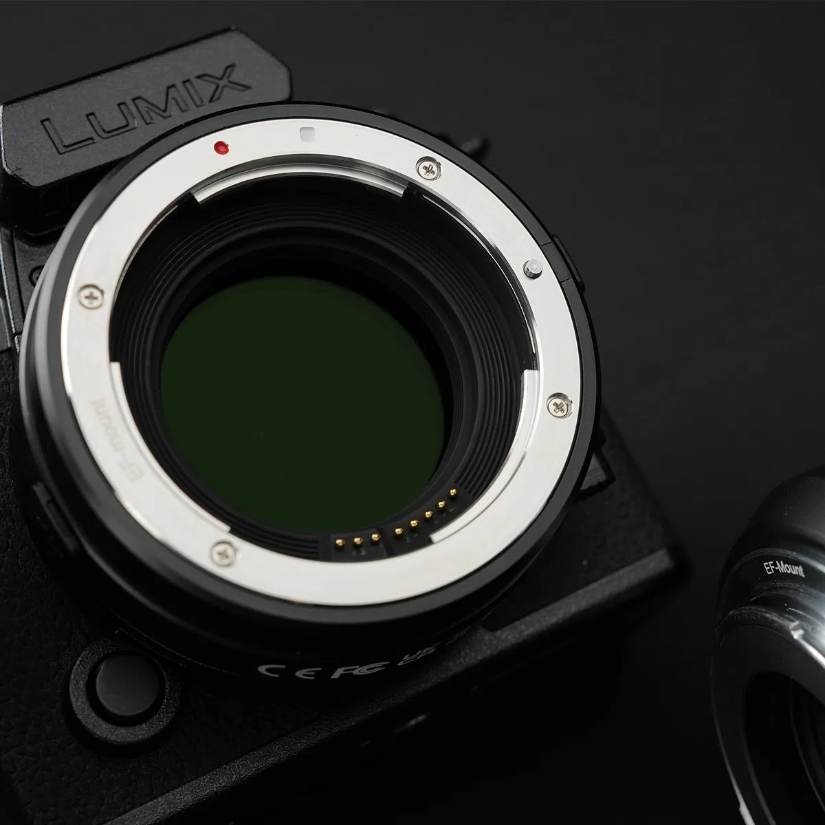 Meike EFTL-C VND Metall AF Mount Objektivadapter mit Drop-in variablen ND- und UV-Filtern Konverter für Canon EF/EF-S Objektive auf Lumix Sigma L spiegellose Kameras S1 S1R S9 S1H FP
