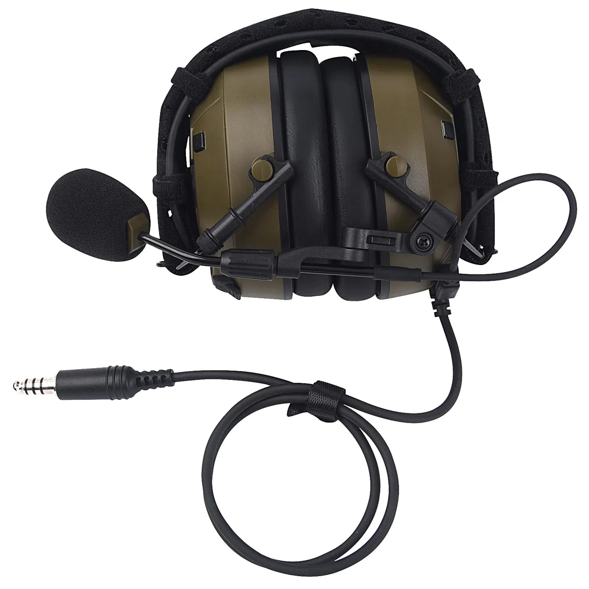 Airsoft Shooting Jagd Kopfhörer Noise Cancelling Sound Pick Up Gehörschutz Coms Walkie Talkie Headset mit Boom Mic Mikrofon K1 U94 Tactical Ptt für Baofeng Kenwood Radios