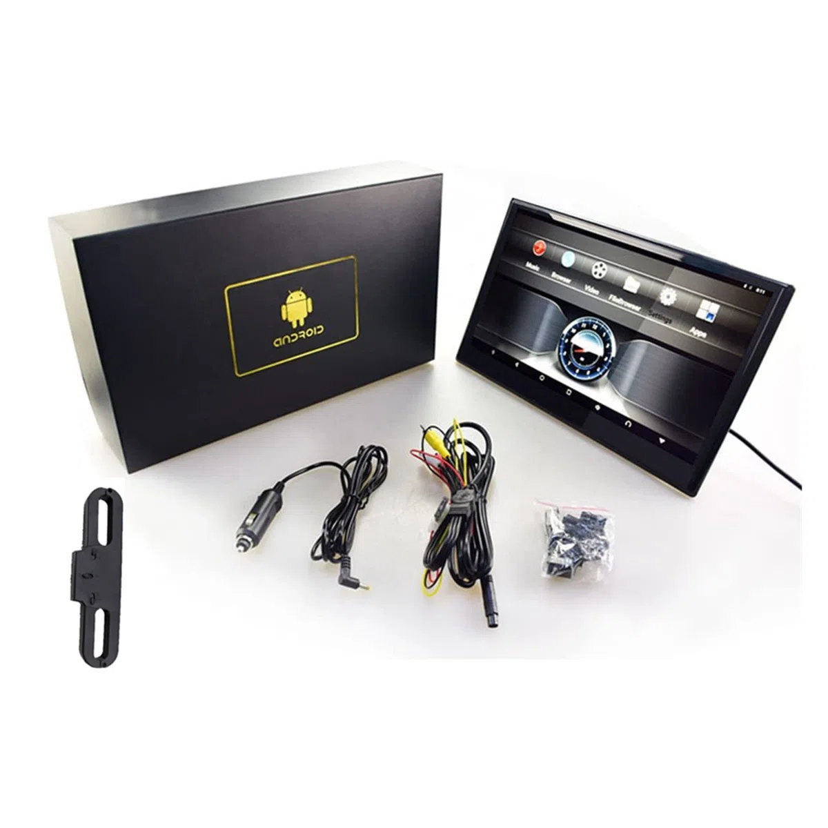 Kopfstützenmonitor 13-Zoll-IPS-Bildschirm Fahrzeuganzeige mit HDMI-Ausgang Spiegelung Rücksitz-Auto-Videoplayer(1 PCS Silver 11.6)