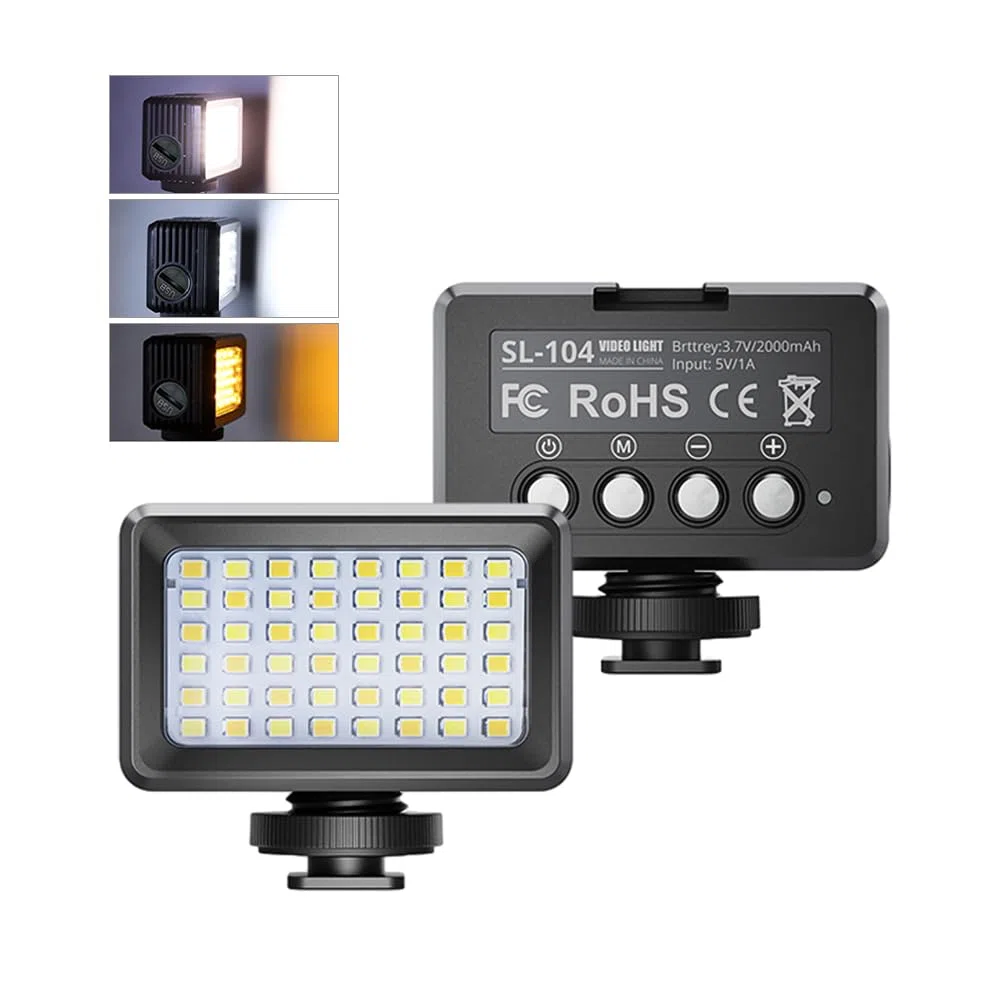 Andoer Unterwasserlicht für Unterwasserlicht, wasserdicht, LED, 2700 K-9000 K, Mini-Videolicht, wasserdicht, bis 40 m, für Action-Cam für Unterwasser-Fotografie
