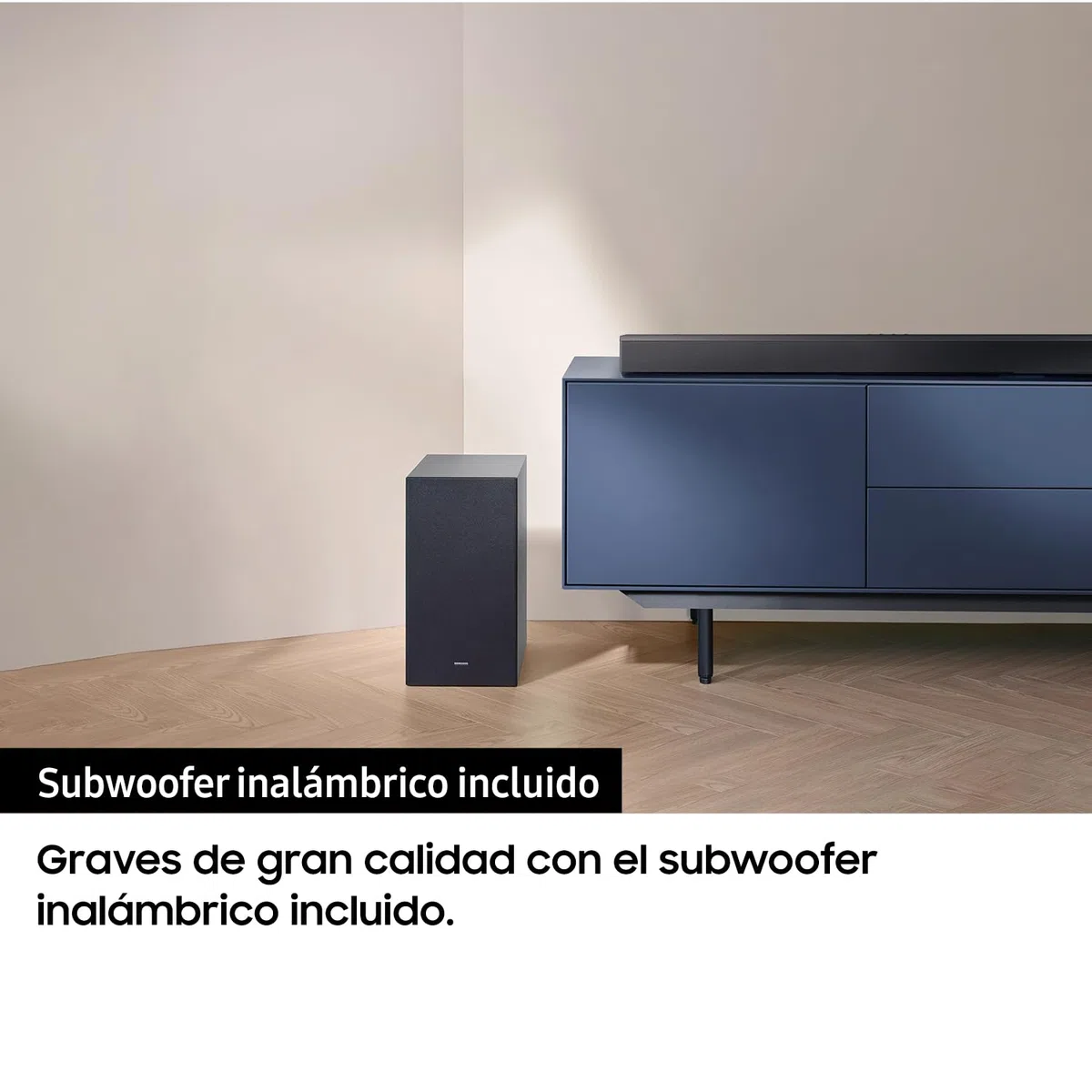 SAMSUNG Soundbar HW-C450/ZF C-Serie, 3 Lautsprecher, Subwoofer inklusive, 2.1-Kanal-Audio, Adaptive Sound Lite, Black 2023