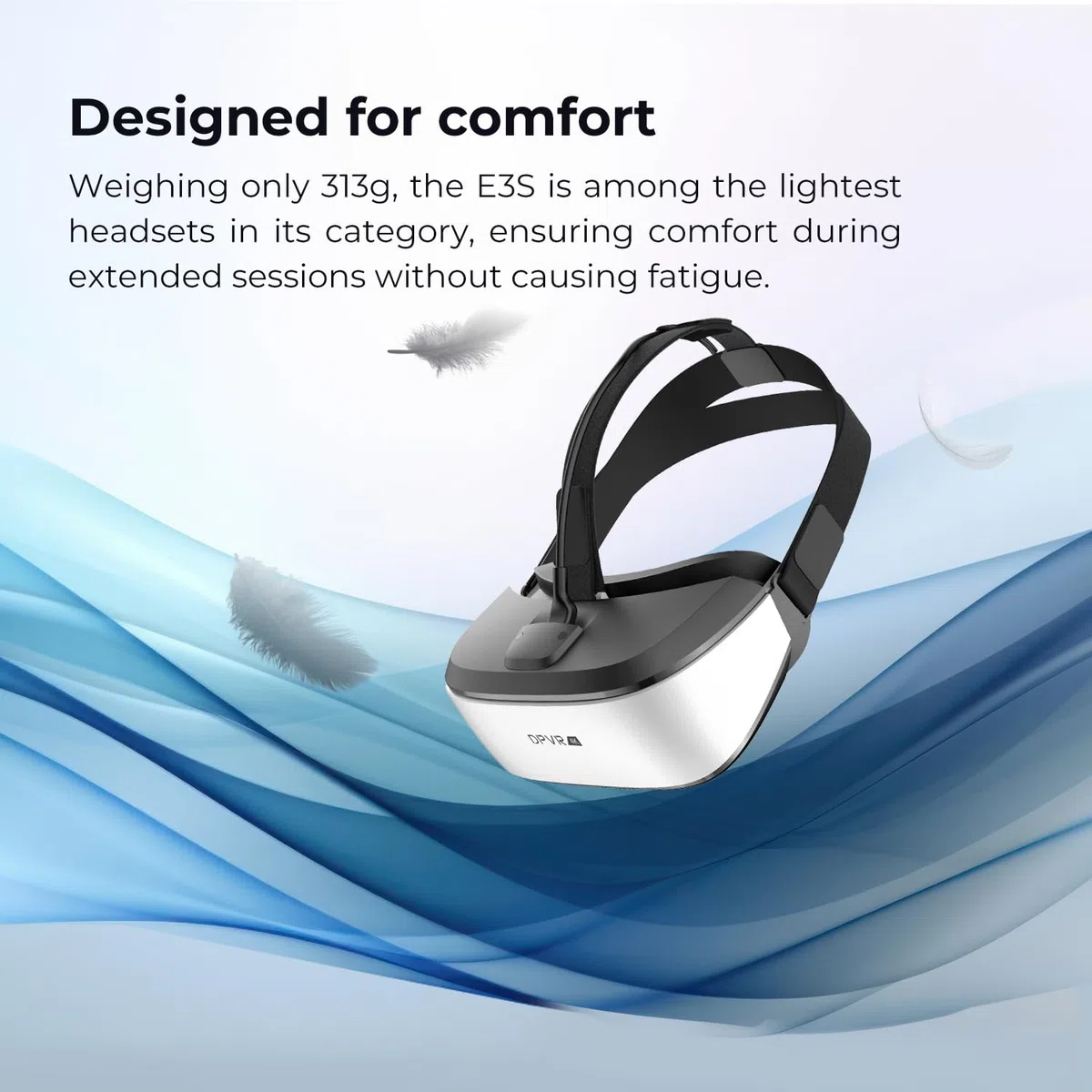 DPVR E3S Softstrap Virtual-Reality-Headset, professionelles VR-Set für gewerbliche Nutzung – kompatibel mit Egg Seats, VR-Simulatoren, Moto-, Time Machine- & Flying-Rides, Nicht für Private Nutzung