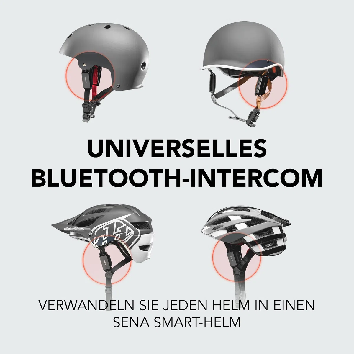 Sena pi, Universal Bluetooth Intercom Headset, passend für die meisten Rad- und Multisporthelme