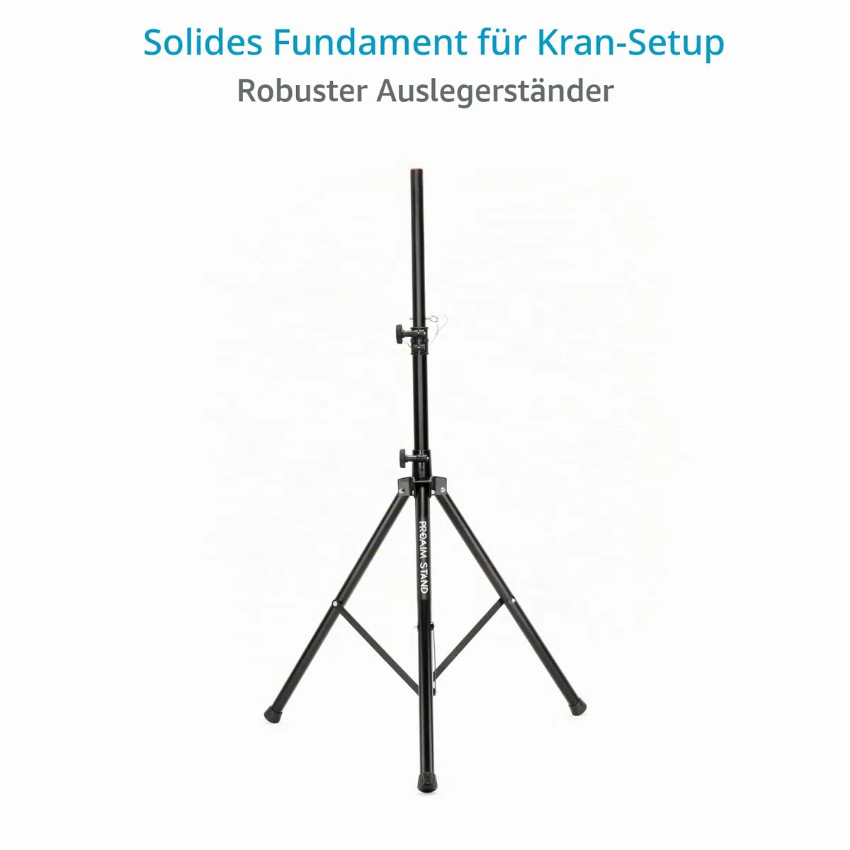 PROAIM 9 Fuß Videokamera-Auslegerkran mit Ständer. Für Kardanringe, Schwenk-Neige- und Fluidköpfe. Tragkraft bis zu 8 kg / 17,6 lbs. (P-9-TS)