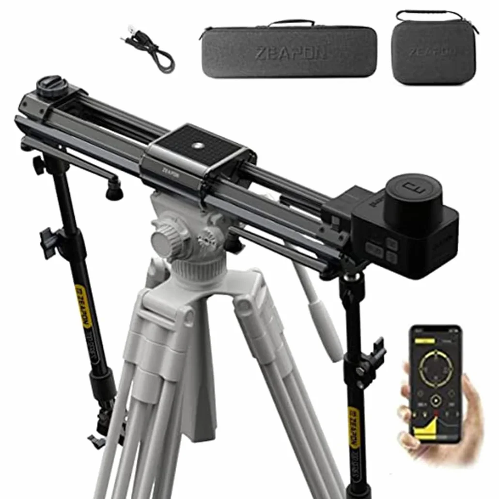 Zeapon Micro 3 E700 Motorisierter Kamera-Slider mit Doppelter Entfernung, Verfahrweg 30,31 Zoll Hellaflush-Design 4 kg-12 kg Nutzlast