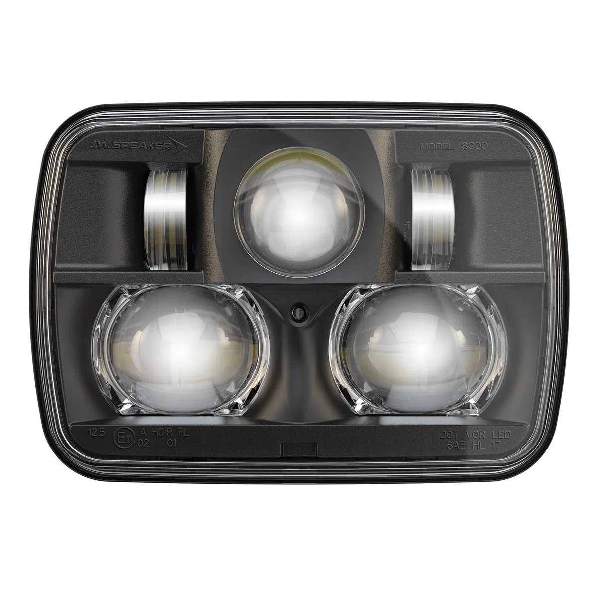 J.W. SPEAKER 8900-Ev2 12/24V Dot/Ece Non-HTD Schwarz