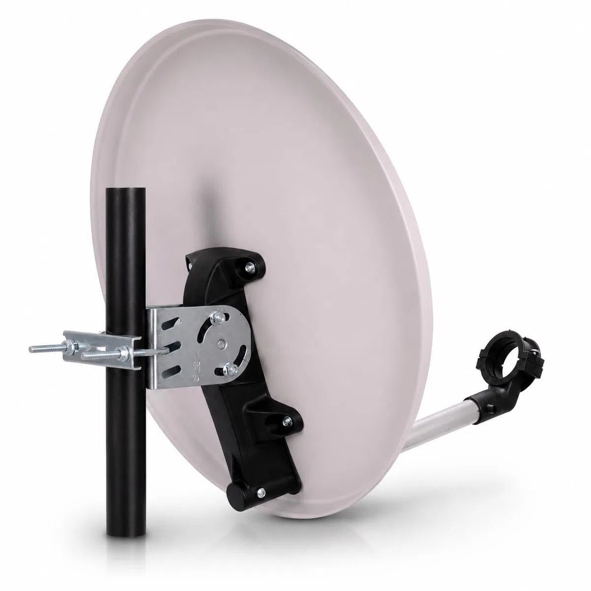 Camping SAT Anlage mit HD Receiver - 40cm SAT-Spiegel inkl. Single LNB, 10m Koaxialkabel - Mobile Satellitenanlage für Camping, Wohnmobil & Caravan - Full HD Sat Schüssel für unterwegs