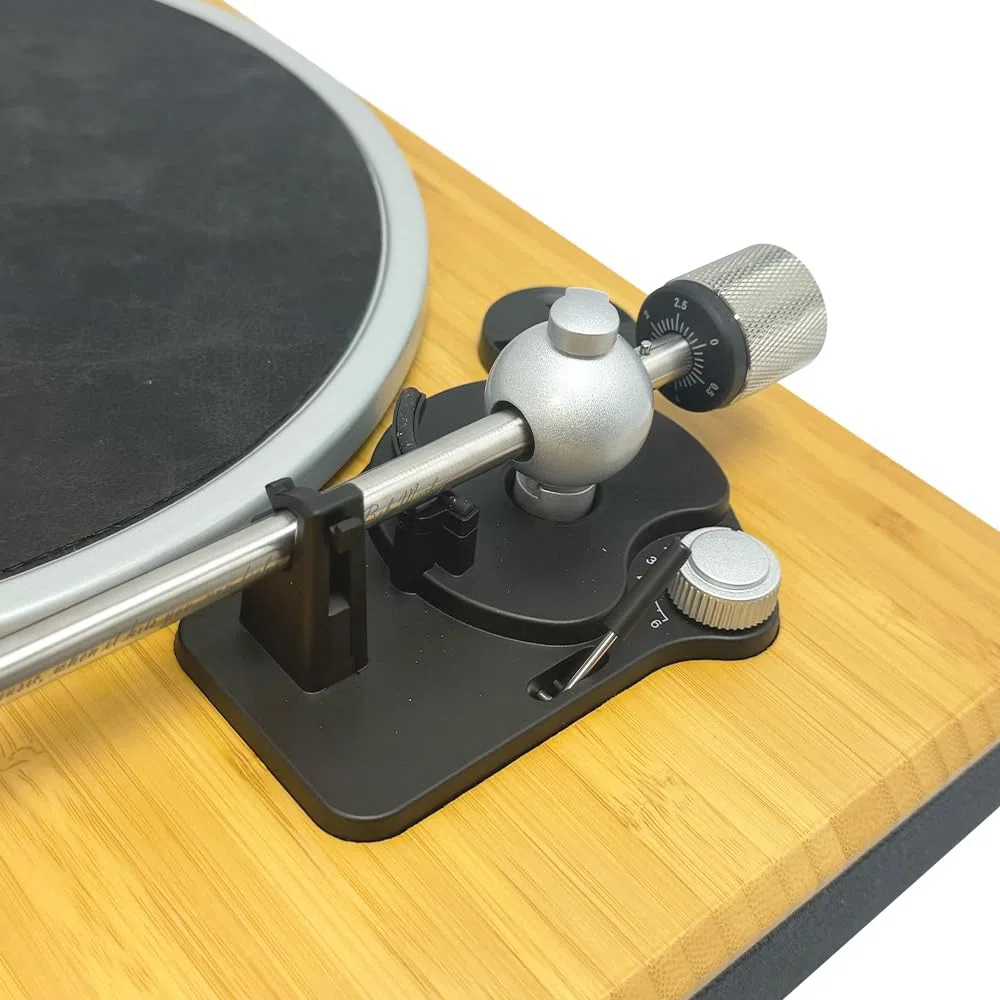 House of Marley Stir It Up Wireless 2 Bluetooth-Plattenspieler - Bambus | Vinyl Player, 33/45 U/Min, nachhaltig gefertigter Schallplattenspieler, Audio-Technica Tonabnehmer & integr. Vorverstärker