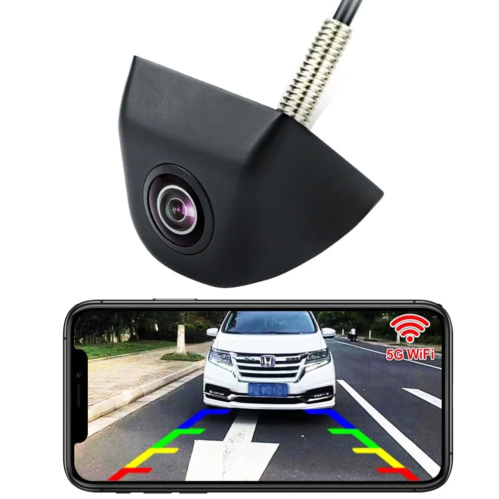 WiFi Rückfahrkamera, 5G 720P HD Auto Rückfahrkamera für iPhone iPad Android Smart Phone Tablet mit 170 Grad Weit Betrachtungswinkel