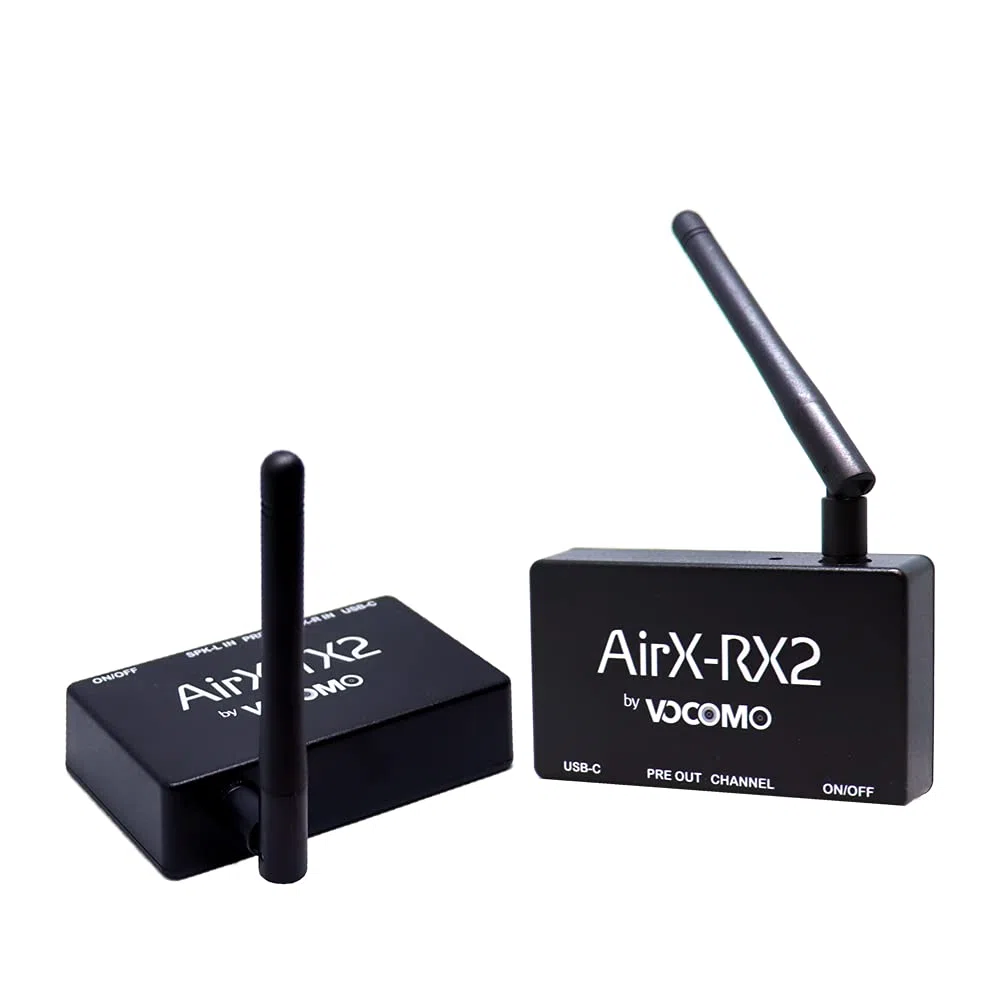 VOCOMO AirX-SubKit Hires Audio-Funksystem für Subwoofer und Aktivlautsprecher im 5.1 Heimkino
