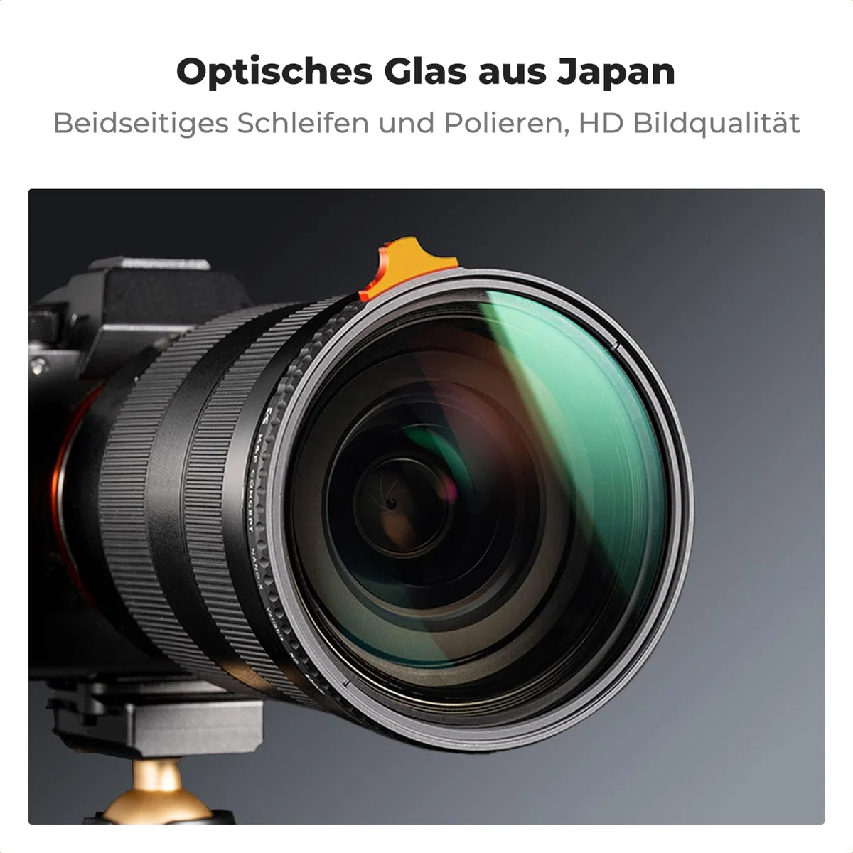 K&F CONCEPT Variabler ND Filter 67mm ND3-ND1000 Graufilter (1.5-10 Blendenstufen) （Nano-Xcel）