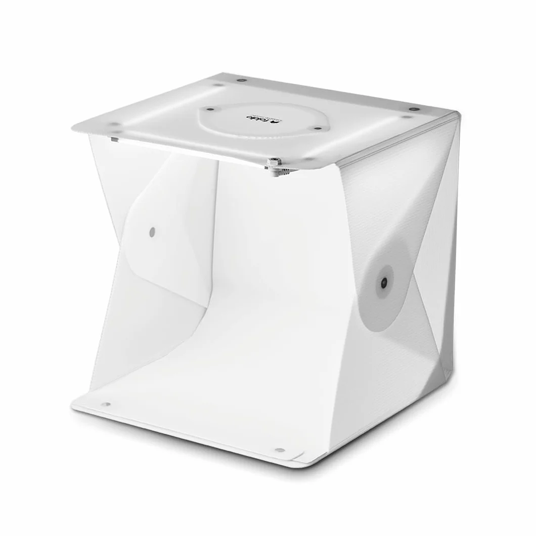Foldio2 Plus (Lichtzelt für Produktfotografie / 40 x 40 cm / Tragbares Studio, dimmbare LED-Chips, CRI 97+, Hintergrundfolie im Lieferumfang enthalten)