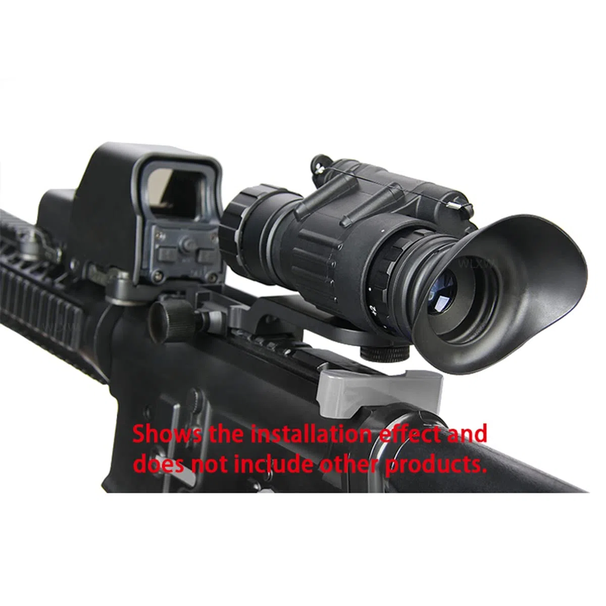 WLXW CNC Aluminium Nachtsichtbrille J-Arm Mount Adapter Nachtsichtgerät Zubehör NVG-Halterungs Set, für Helm Mount Picatinny Rail
