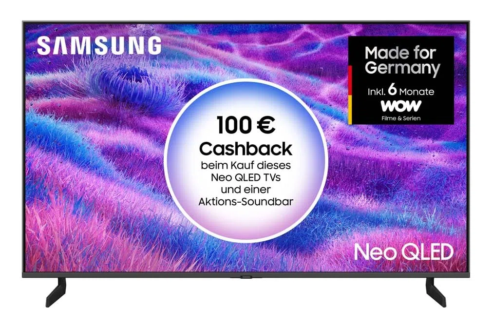 Samsung Neo QLED 4K QN80F 50 Zoll (125 cm) Mini LED Fernseher, NQ4 AI Gen2 Prozessor, Quantum Matrix Technology Core, 4K Upscaling, Dolby Atmos, Knox Security, Samsung Vision AI Smart TV