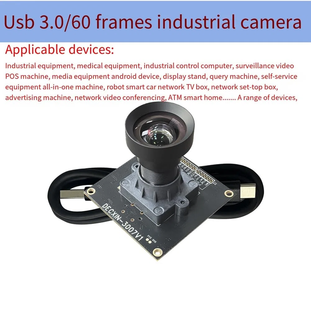 IMX678 USB3.0 Kamera- 8MP 4K HD 60fps Industrie-Kamera mit Gesichtserkennung UVC-Protokollunterstützung 77,9 Grad