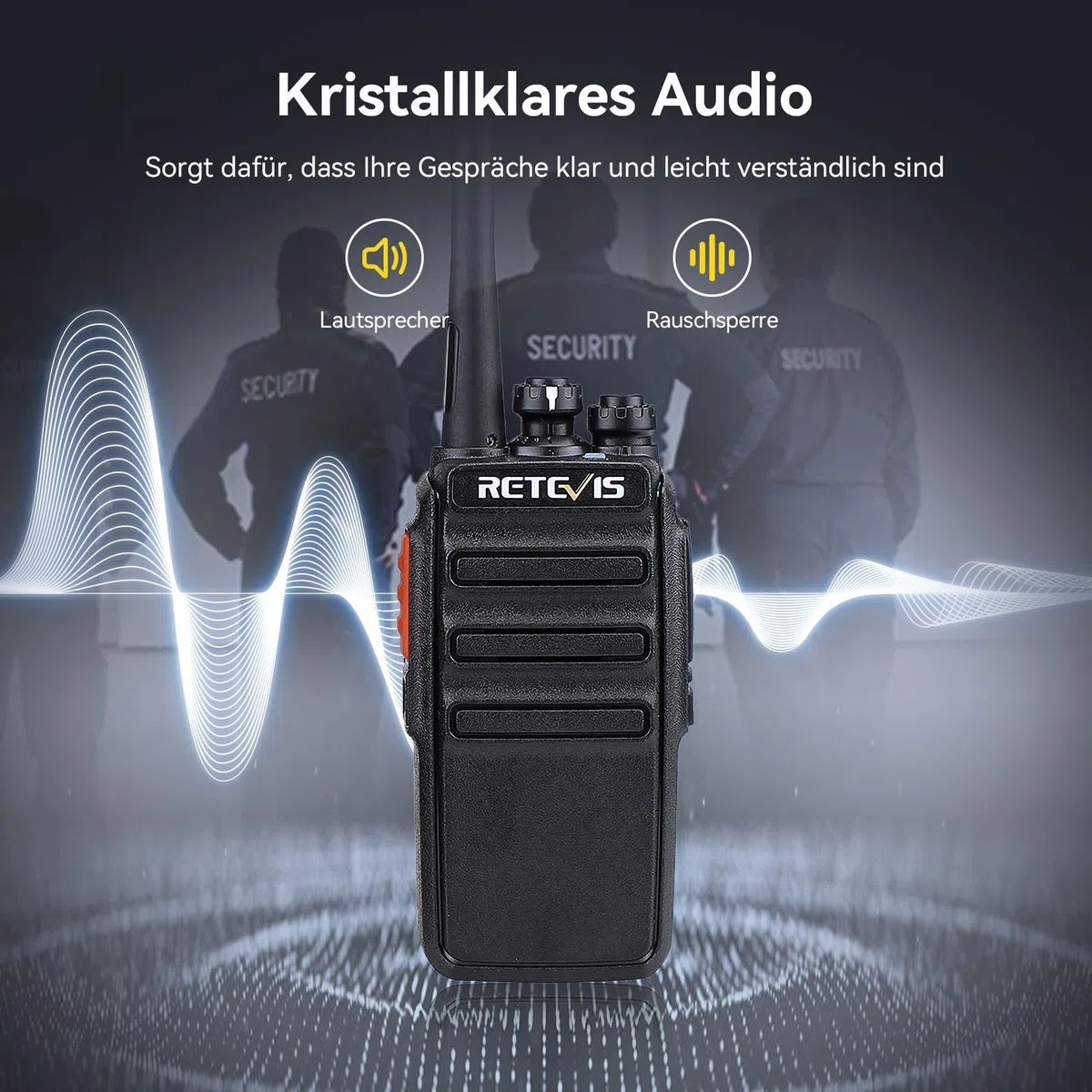 Retevis RT24 Plus Funkgerät Set, Walkie Talkie PMR Lizenzfrei Profi, 16 Kanäle Wiederauflabar USB Ladeschale,Walkie Talkie 10er Set mit Headset für Schule,Transport(10 STK, Schwarz)