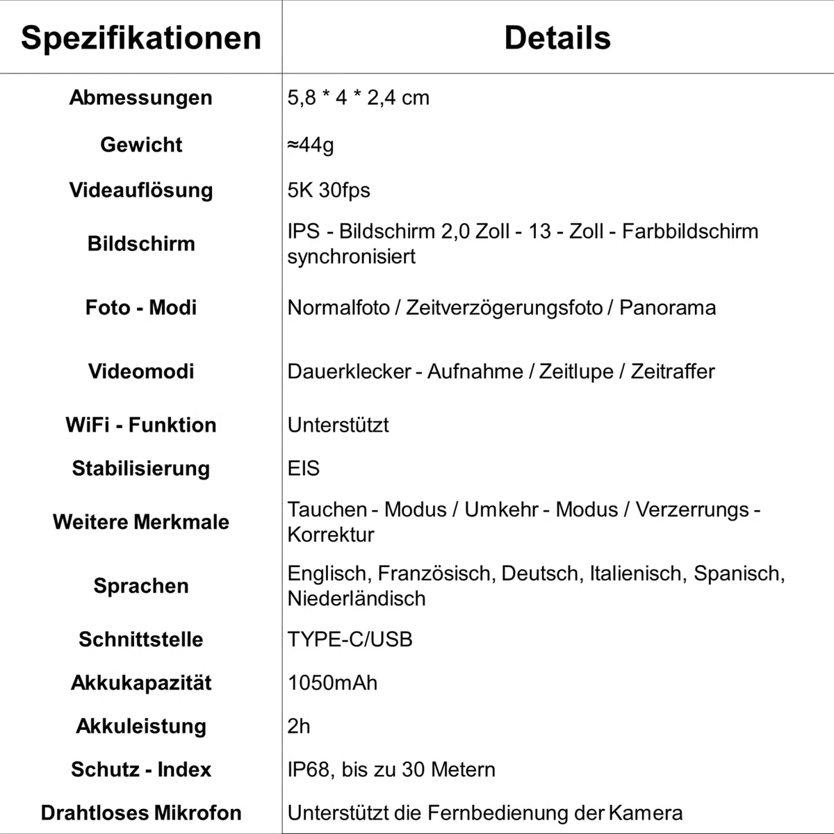 MEIION glaciva Action Kamera 5K + Speicherkarte 64 GB wasserdichte Actionkamera mit WiFi, externem Mikrofon und umfassendem Zubehör für Abenteuer und Unterwasseraufnahmen