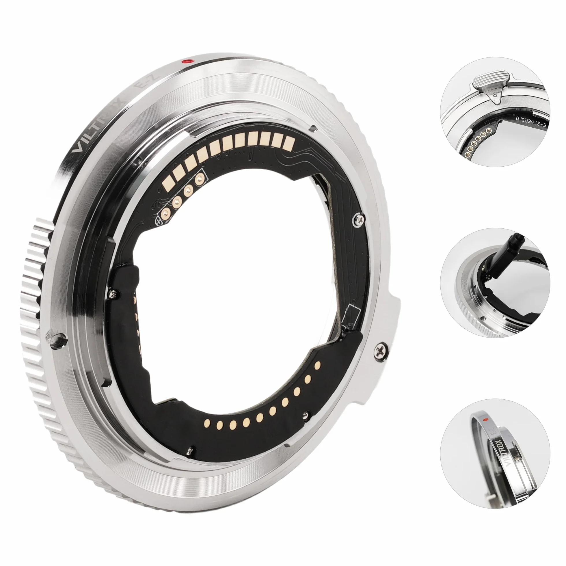 VILTROX E-Z Objektivadapter, ultradünner 4mm Autofokus Ring Mount Adapter, Objektivkonverter, kompatibel mit E-Mount-Objektiven für spiegellose Nikon Z-Mount-Kameras Z5 Z50 Z6 Z6II Z7 Z7II Zfc