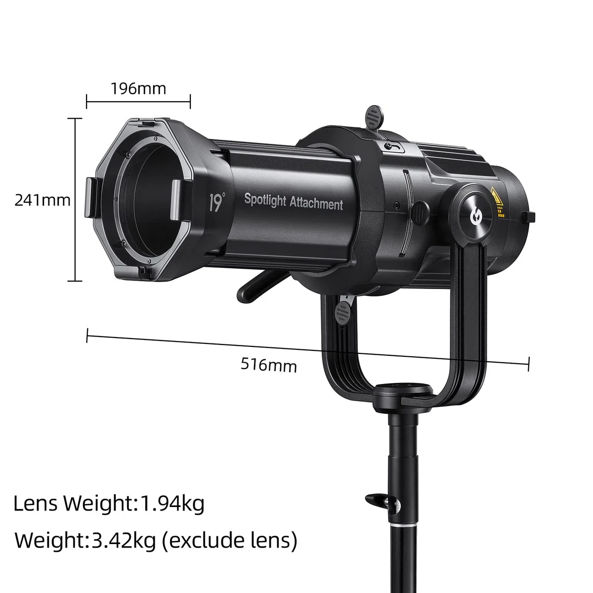 GODOX BP-SE LED Projection Attachment, Bowens Mount Snoot Spotlight GOBO Projektor (BP-HY-VSA)