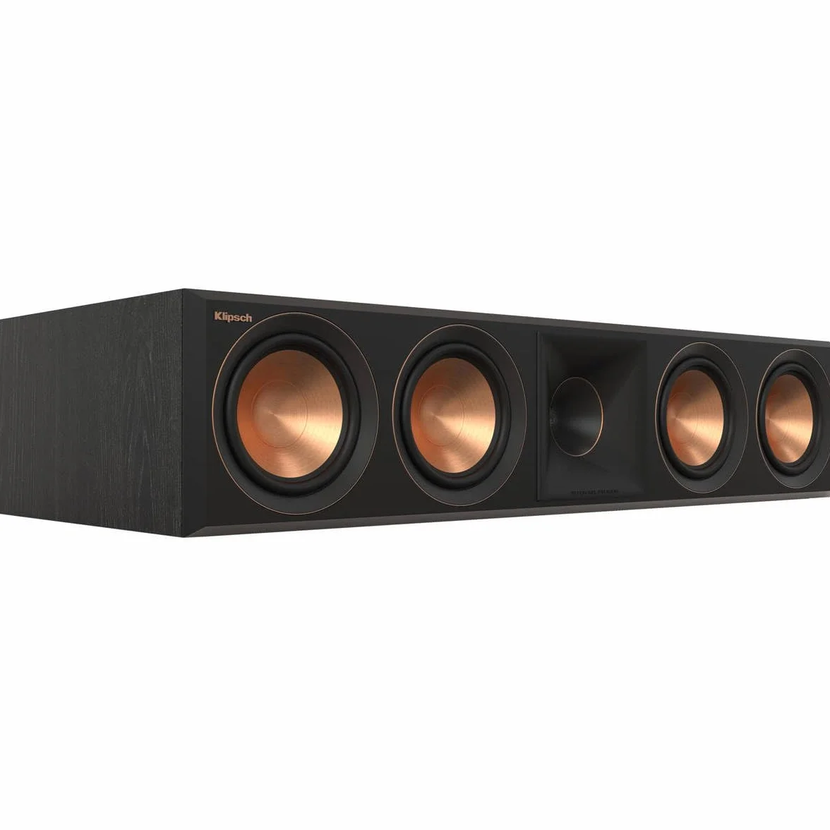 Klipsch Reference Premiere RP-504C II Center Channel Heimkino-Lautsprecher mit aktualisierter Tractrix-Horn und Port-Technologie und 13,3 cm (5,25 Zoll) Tieftöner für kristallklaren Dialog in Ebenholz