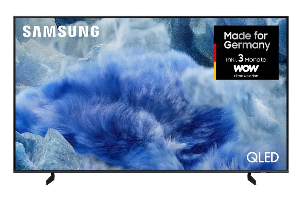 Samsung QLED Q8F 4K 65 Zoll (163 cm) UHD Fernseher, Q4 AI Prozessor, Quantum Dot für Reale Farben, AirSlim Design, Upscaling, Gaming Hub, Kostenlose Inhalte, Smart TV, 2025