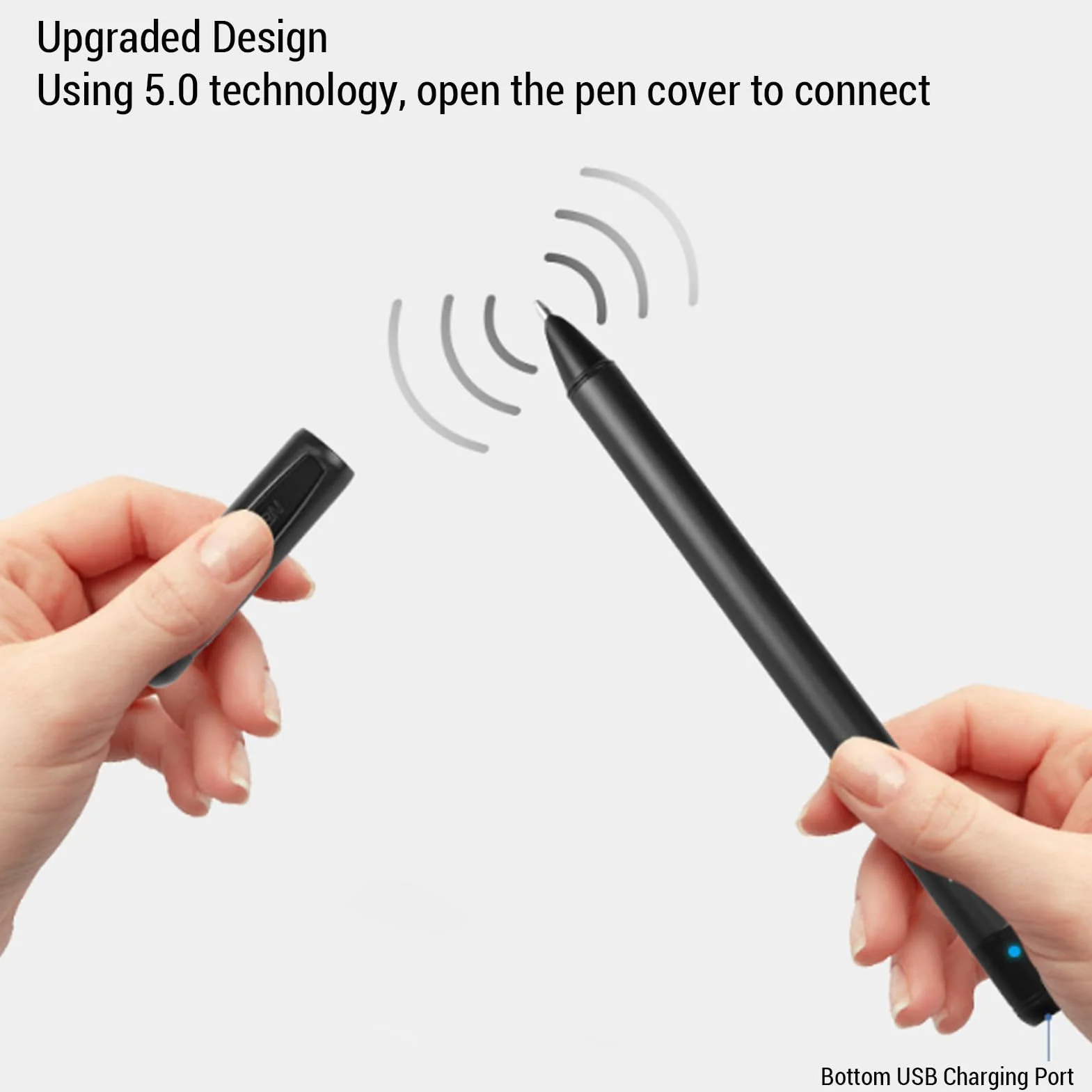 GOWENIC Digitaler Smart Pen mit Notizbuch |OCR-Smart-Schreibtafel-Set für Echtzeit-Zeichnungsnotizen (Black)