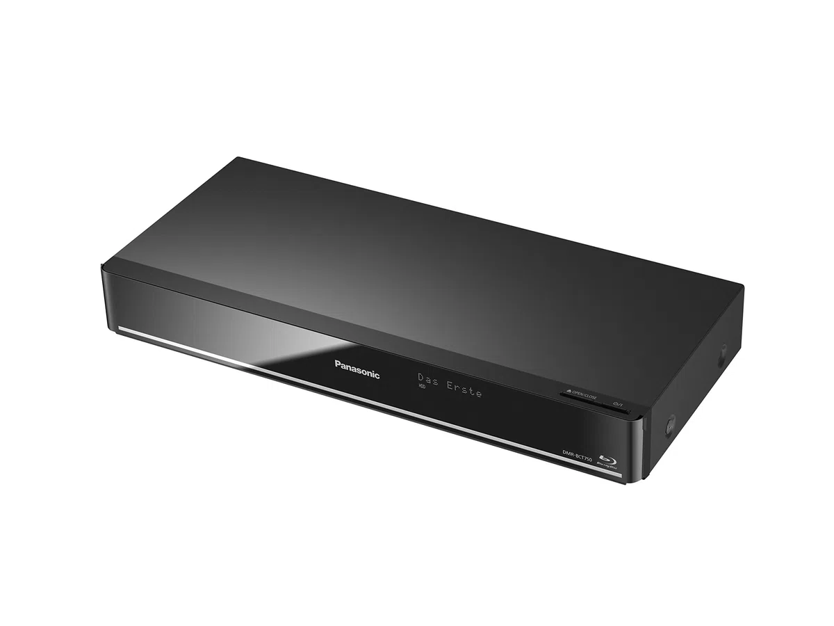 Panasonic DMR-BCT750EG Blu ray Recorder (mit 500 GB Festplatte, für DVB-C, Twin HD Tuner, 4K Upscaling, WLAN, VoD, TV Anywhere, 2x CI+, HbbTV) schwarz