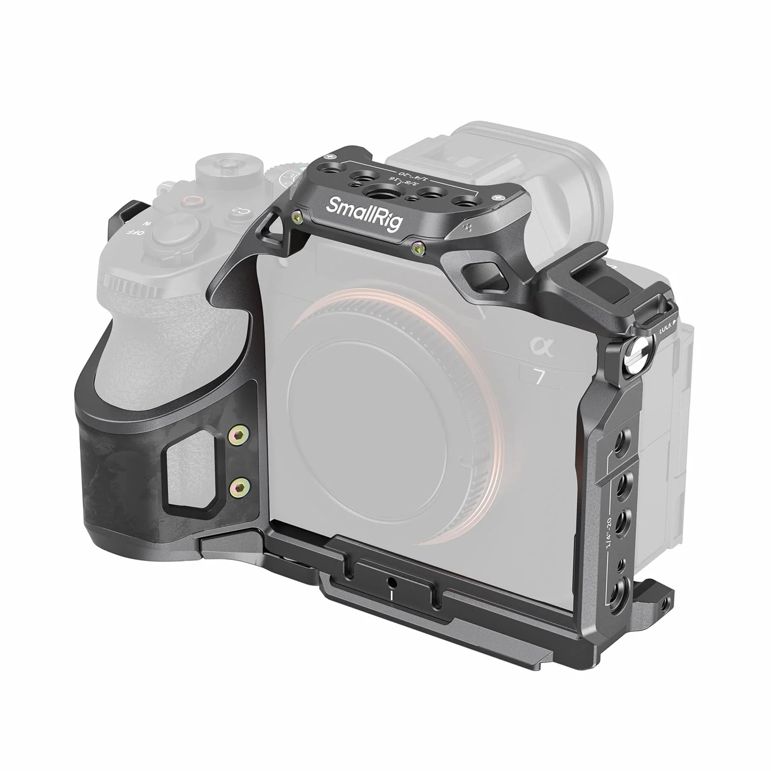 SMALLRIG A7 V / A7R V / A7 IV “Rhinoceros“ Cage für Sony Alpha 7 V/Alpha 7R V/Alpha 7 IV/Alpha 7S III/Alpha 7R IV, neues Elegantes und schlankes Design - 6029