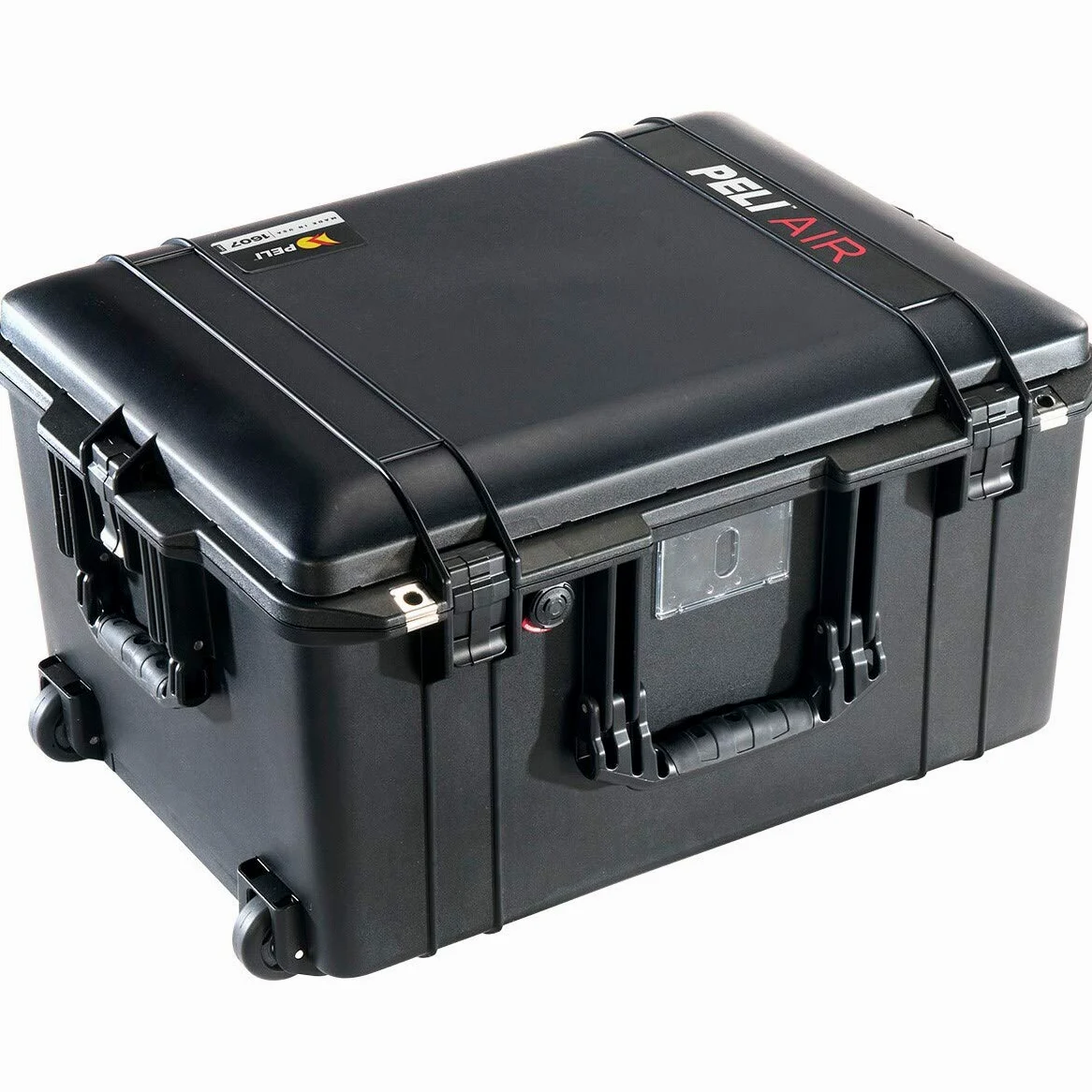 Peli 1607 Air Leichter Trolley für Drohnen, Bühnenlicht, Studioblitz und Fotoausrüstung, Wasser- und Staubdicht, 63L Volumen, Mit Schaumstoffeinlage (Anpassbar), Farbe: Schwarz