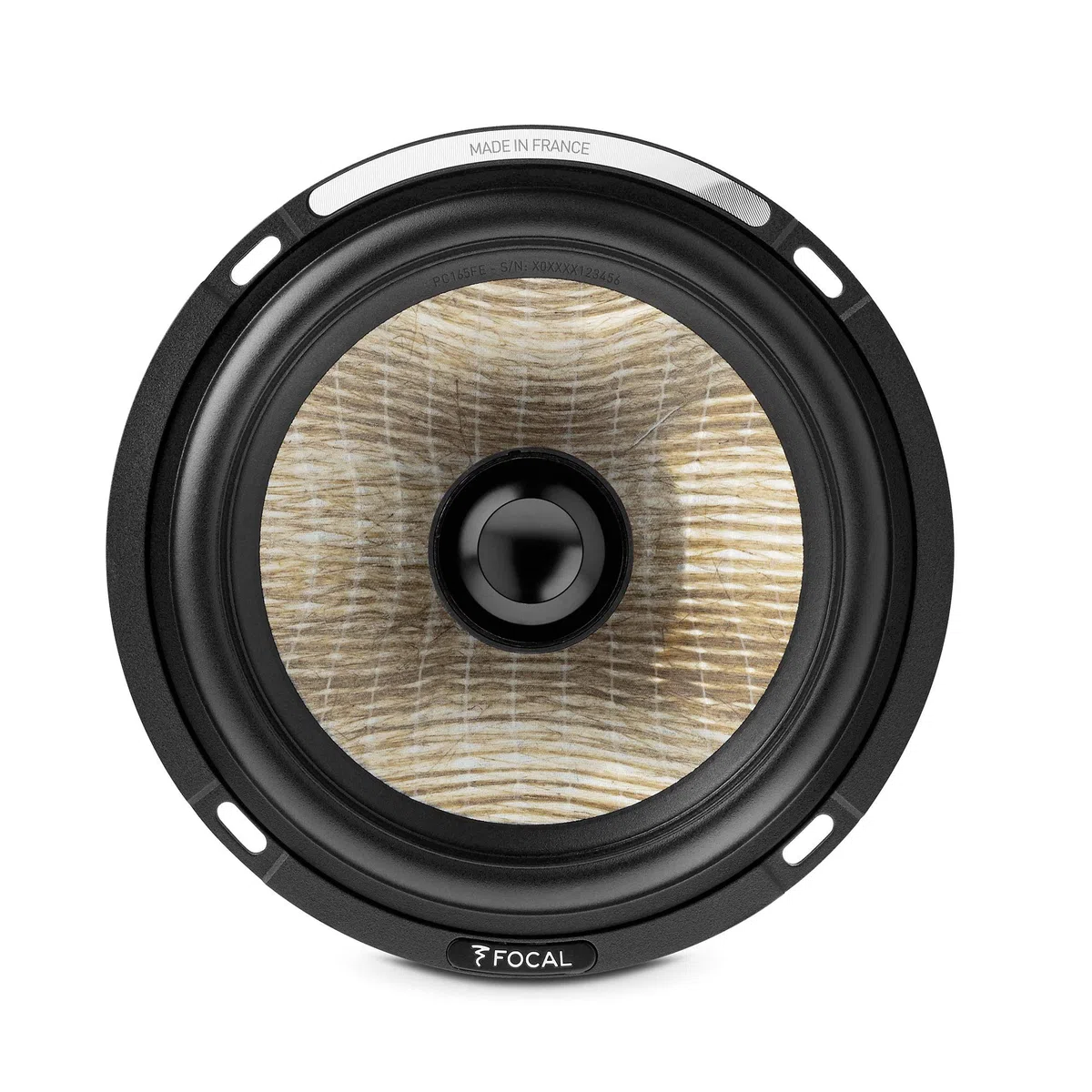 Focal PS165FE 2-Wege-Koaxial-Lautsprecher, 140 W, 16,5 cm, mit Flachs-Kegel-Technologie