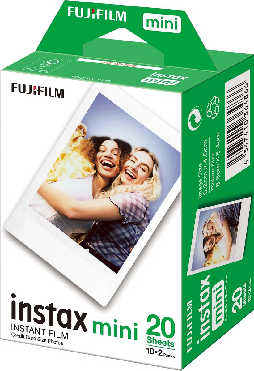 INSTAX Mini 12 Sofortbildkamera Clay-White + Mini Film Standard (20/PK)