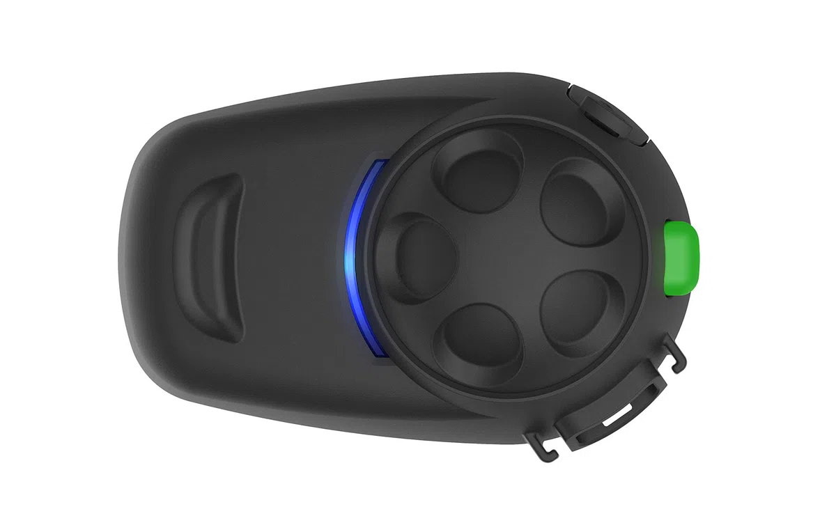 Sena SMH5 Multicom Bluetooth-Kommunikationssystem für Motorräder und Roller mit Schnellmontage-Helmklemmeinheit